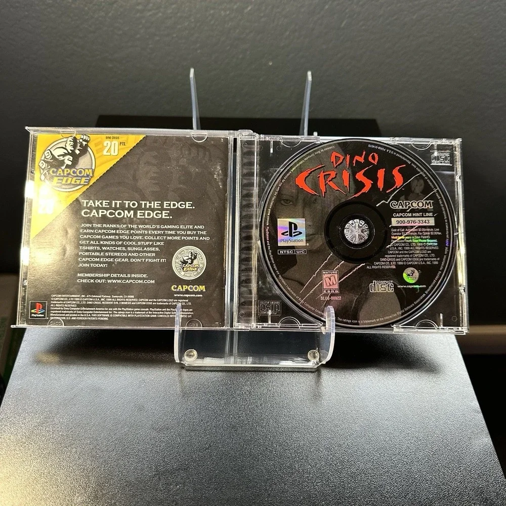 Capcom Dino Crisis (PlayStation 1) Case, Manual, No Demo CD, Survival Horror EUC